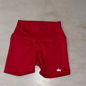 ALO Yoga 5” high waist Biker Short-classic red